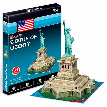 Объемный 3D-пазл Статуя Свободы, США, мини серия 